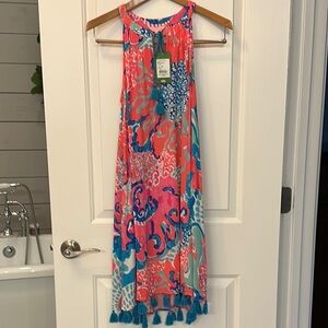 Lilly Pulitzer Colorful Sleeveless Dress Flowy Beach dress size small